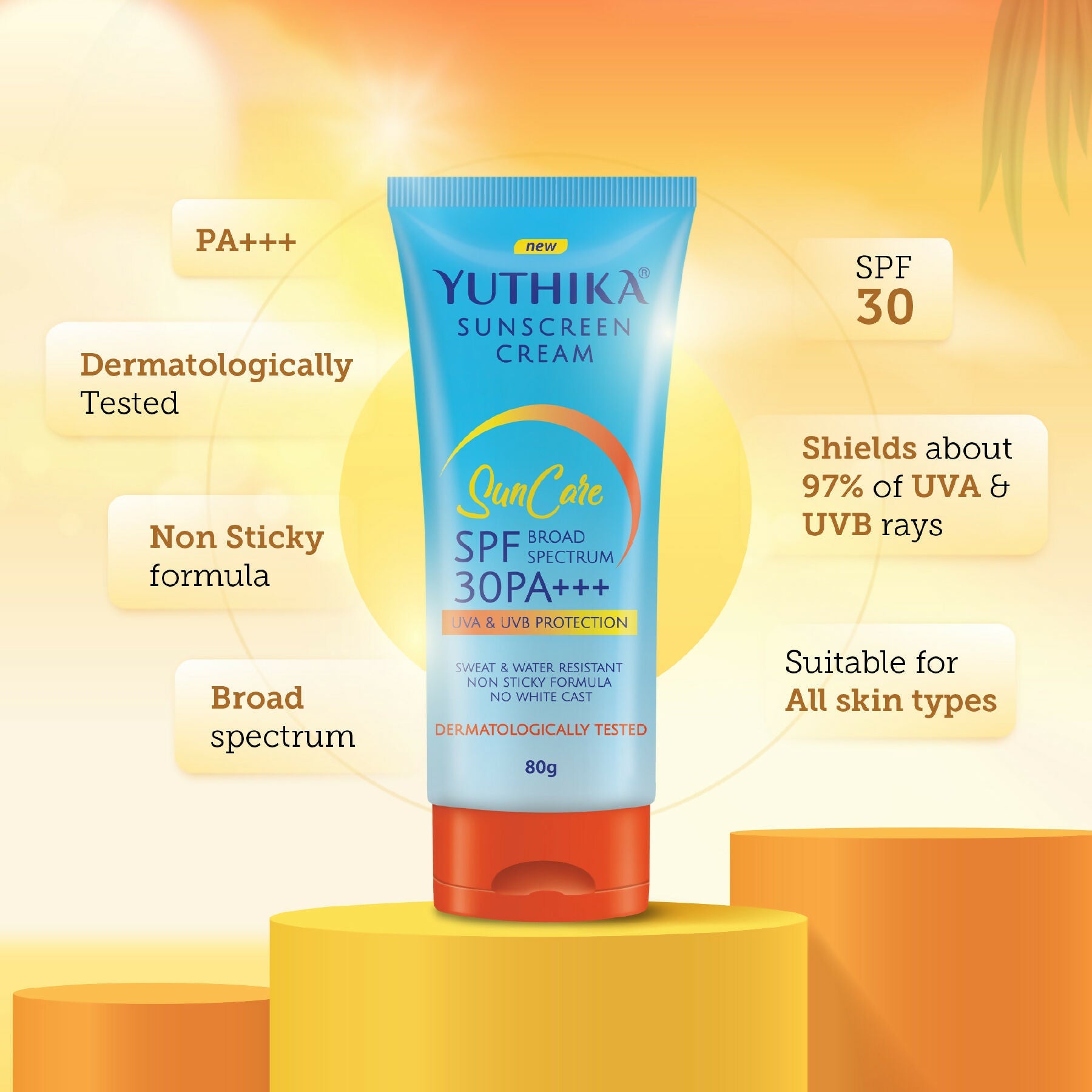 Yuthika Sunscreen Lotion SPF 30 PA+++ - Distacart