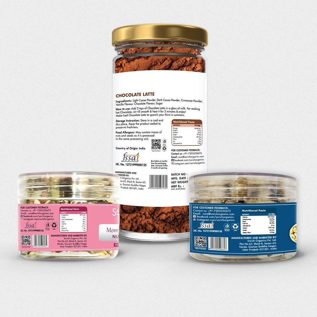 Sorich Organics Mother's Superfood Mix, Chocolate Latte & Salted and Black pepper Cashew - Distacart