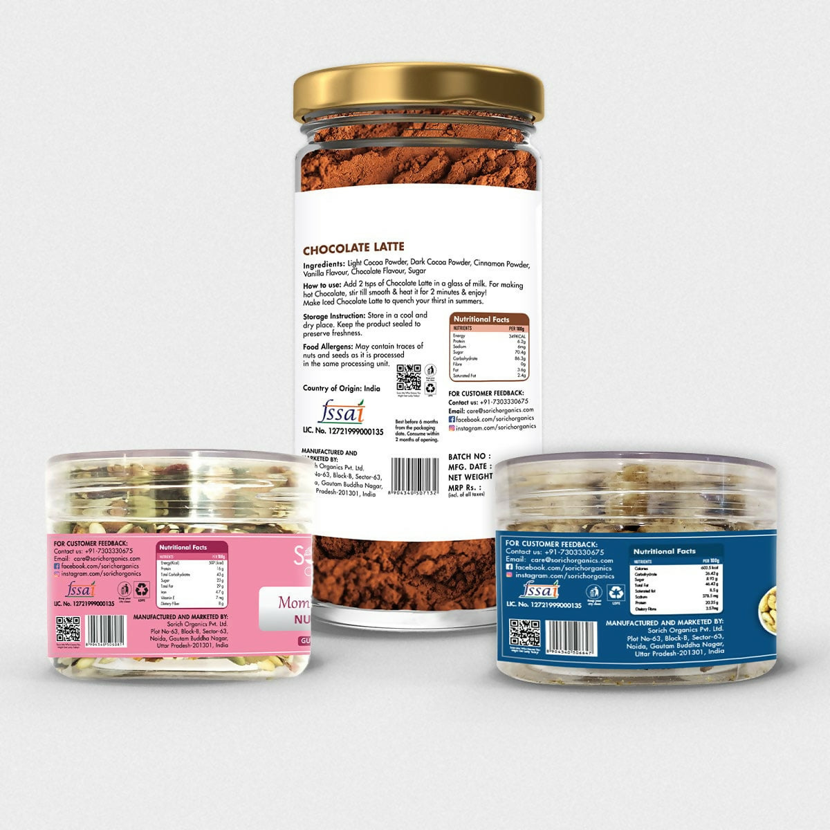 Sorich Organics Mother's Superfood Mix, Chocolate Latte & Salted and Black pepper Cashew - Distacart