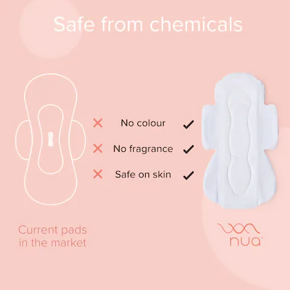 Nua Ultra Safe Sanitary Pads Heavy Flow-XL+ with Disposal Pouches