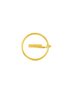 NVR Women Gold-Polished Adjustable Finger Ring