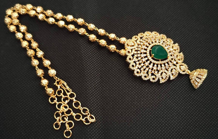 AD Ruby Pendant Necklace