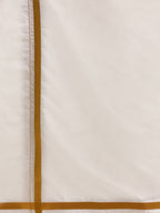Ramraj Cotton Mens 1/2 " Poly Cotton 3 In 1 Dhoti, Towel - White