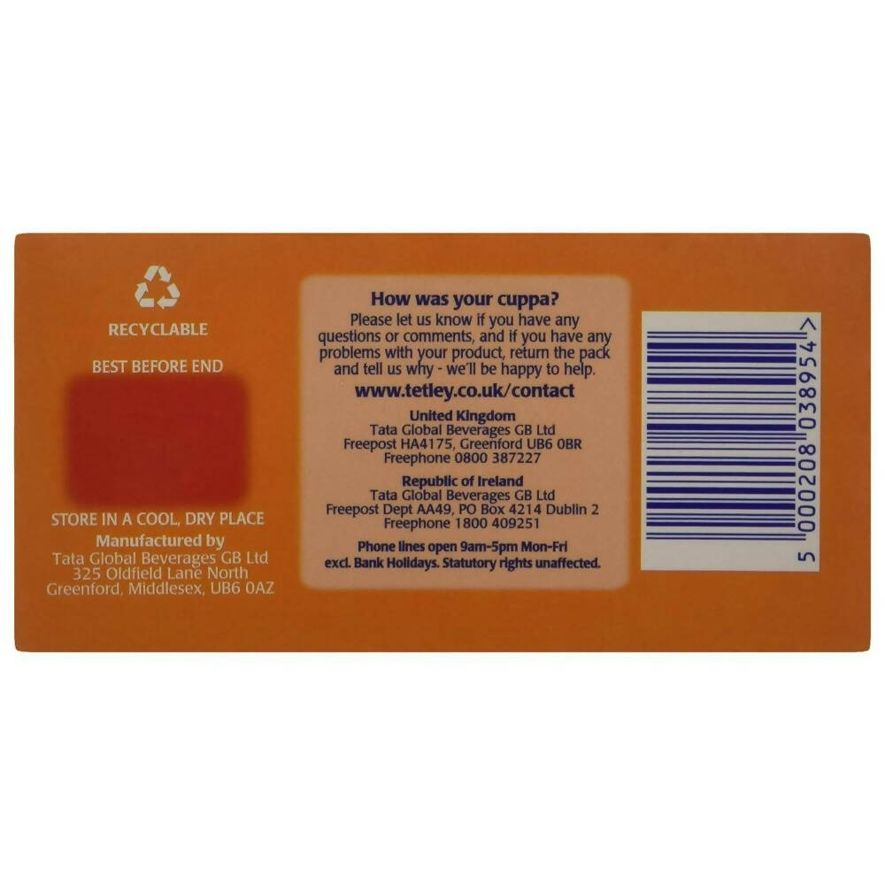 Tetley Redbush Pure Great Test Tea Bags - Distacart