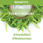 Nykaa Skin Secrets Indian Rituals Tulsi + Yogurt Sheet Mask For Clear & Moisturised Skin