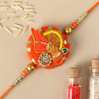 Festive Zardosi Rakhi & Cadbury Fruit N Nut Chocolates - Distacart