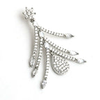 Mominos Fashion Johar Kamal Silver-Plated American Diamond White Choker Set - Distacart