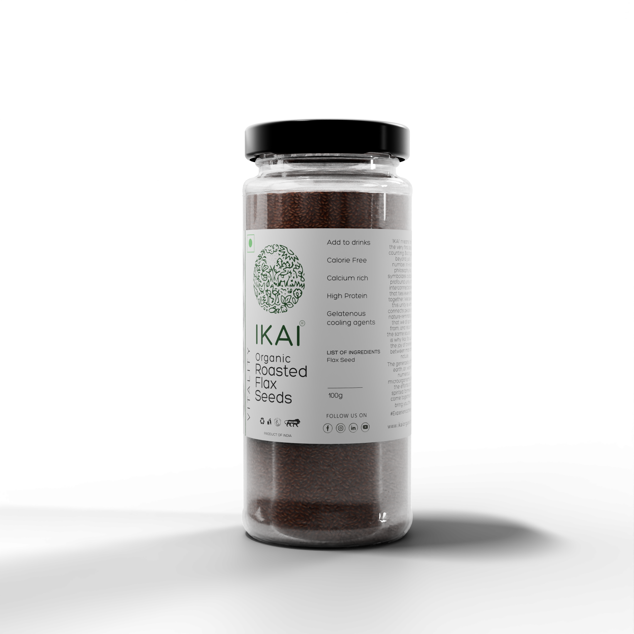 3 - Organic Flax Seeds - 100g