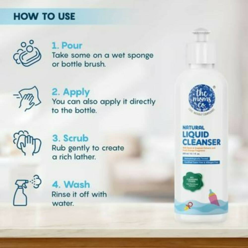 The Moms Co Natural Liquid Cleanser - Distacart