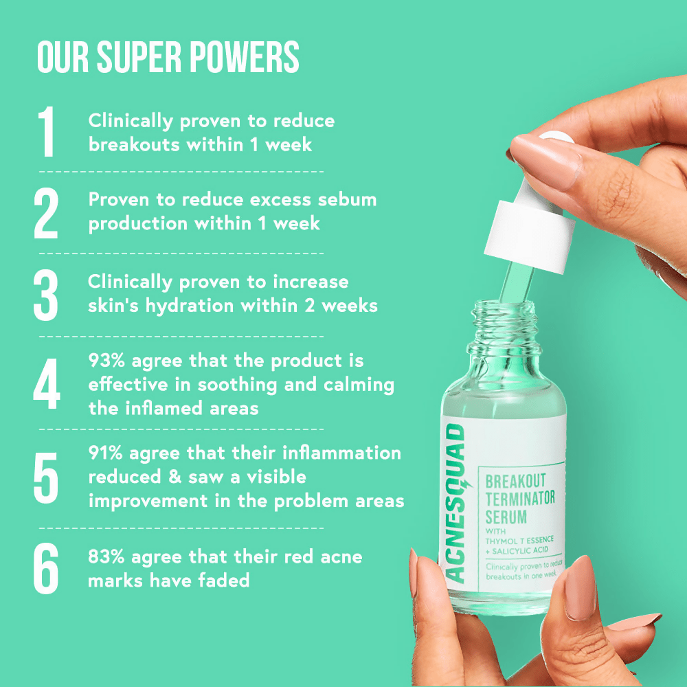 Acne Squad Serum for Active Acne with Thymol T Essence