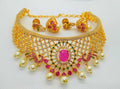 Multicolor AD Peacock Bridal Choker
