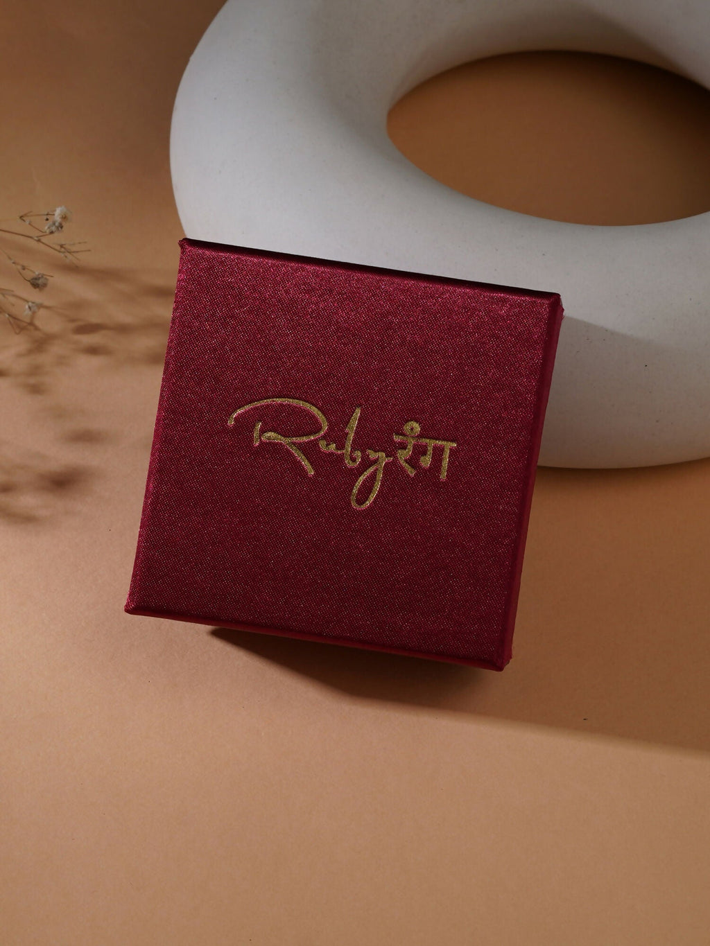 stone stud (white) - Ruby Raang - Distacart