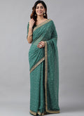 Vegaa Fashion Green Soft Georgette Bandhani Saree - Distacart