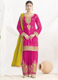 Vegaa Fashion Pink Chinon Silk Embroidered Designer Salwar Suit - Distacart