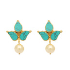 Nuyug 22K Gold Plated Cerulean Studs - Distacart
