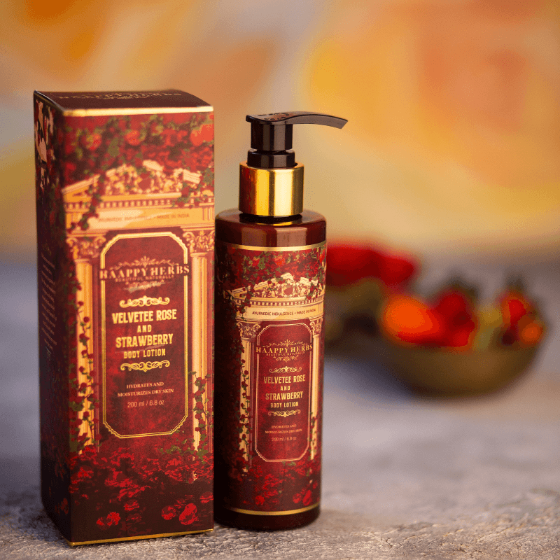 Haappyherbs Velvetee Rose Strawberry Body Lotion