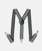 Manet Boys Strip Suspenders - Black