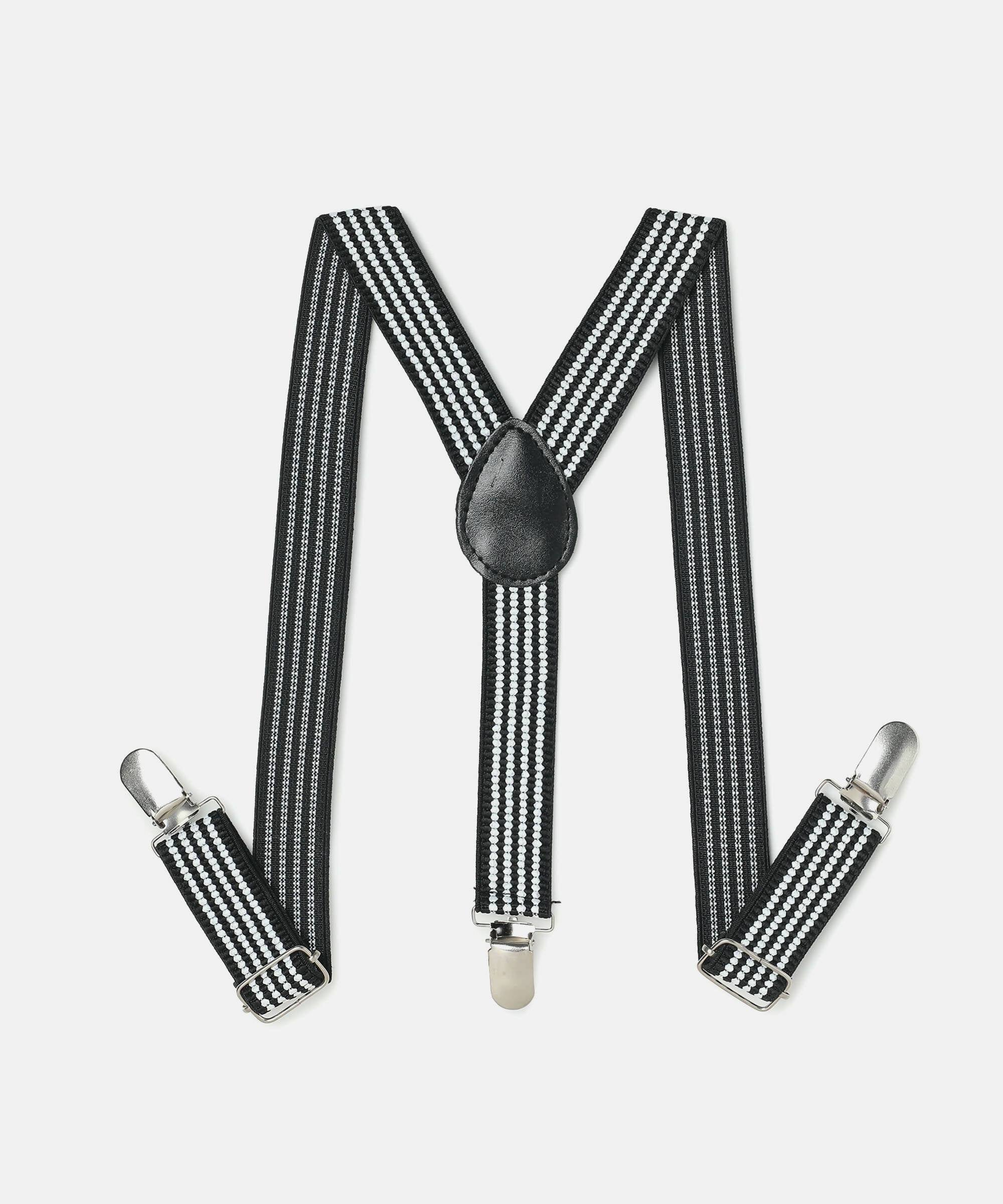 Manet Boys Strip Suspenders - Black