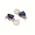 Nuyug Blue Stone Elegance Anti Tarnish Studs - Distacart
