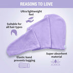 Nykaa Naturals Microfiber Hair Wrap for Frizz Free & Shiny Hair - Lavender
