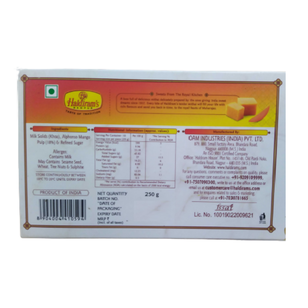 Haldiram's Mango burfee