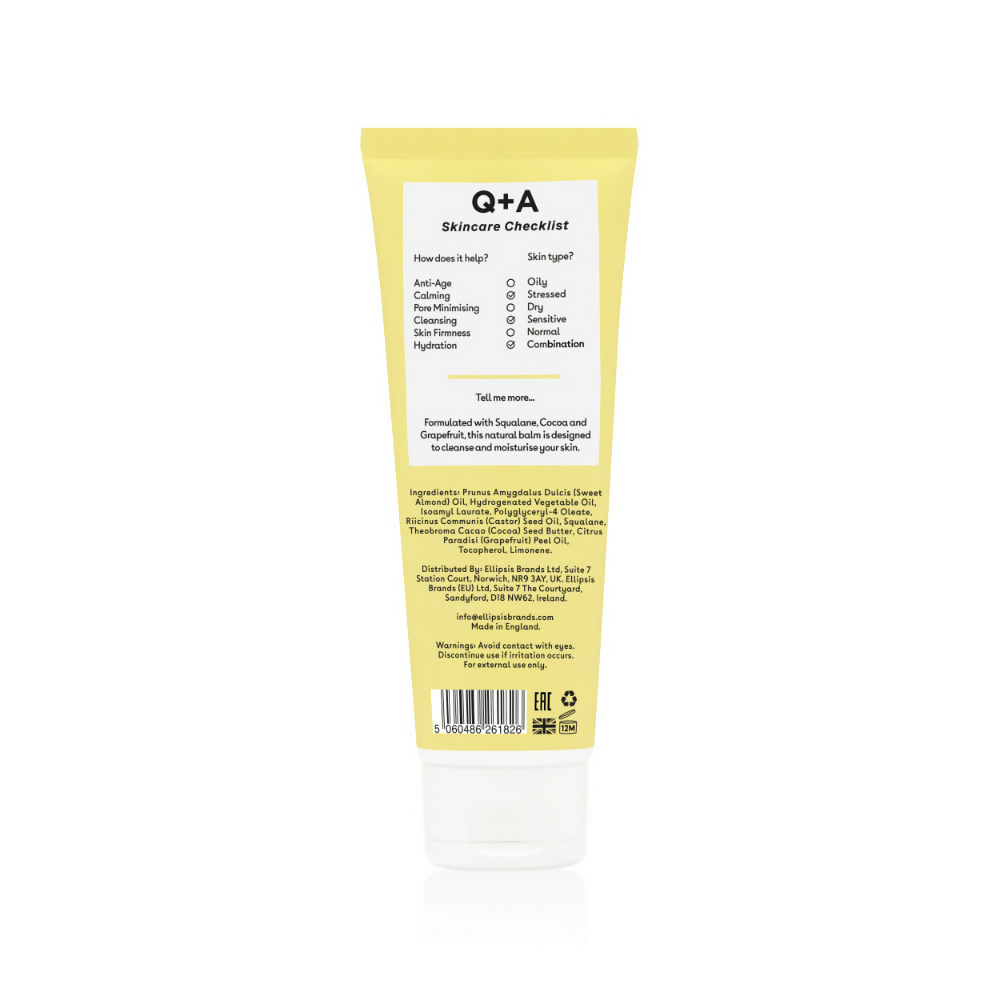 Q+A Grapefruit Cleansing Balm