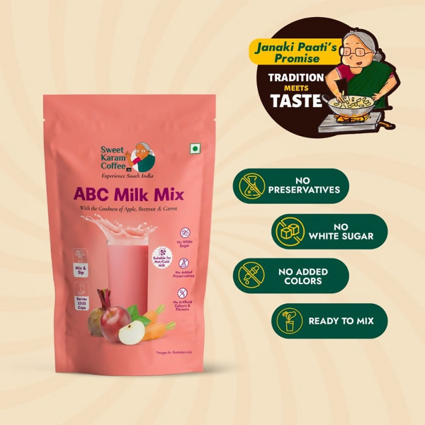 Sweet Karam Coffee ABC (Apple, Beetroot, Carrot) Milk Mix - Distacart