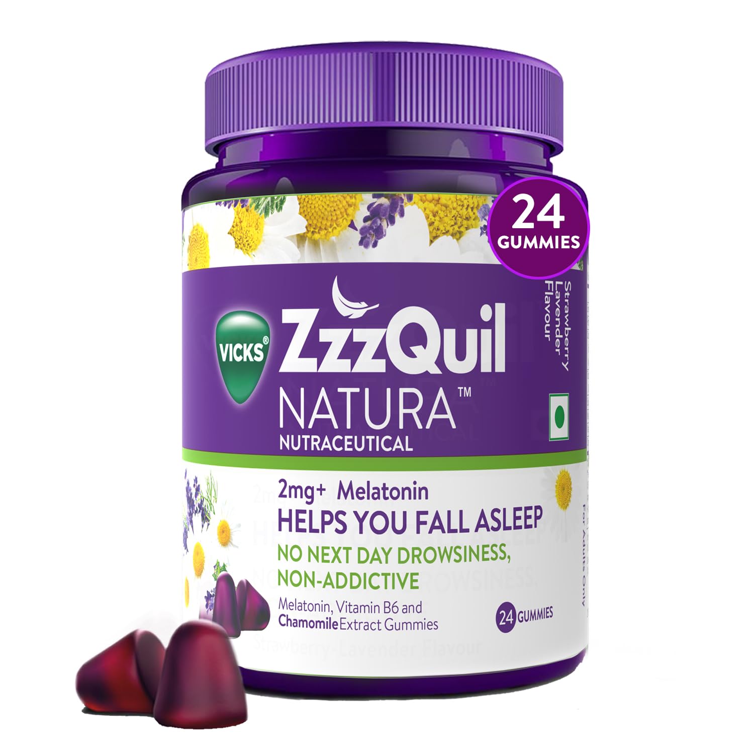 Vicks ZzzQuil Natura Melatonin Sleep Gummies - Distacart