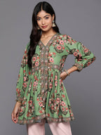 Ahalyaa Women's Traditional wear Tunic - Green
