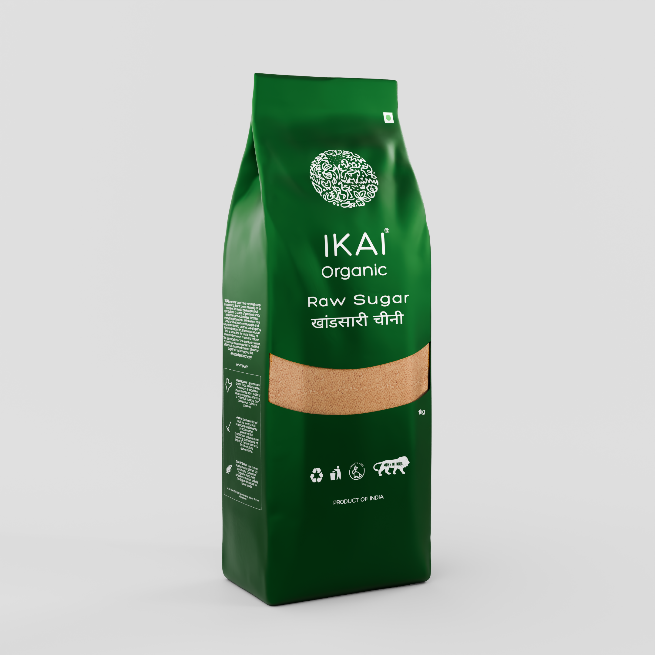 1 - Organic Raw Sugar - 1000 gm