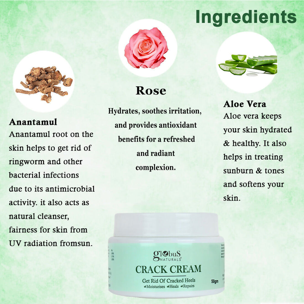 Globus Naturals Crack Cream Green - Distacart