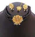 Joban Fashion Hand Made High Quality Gold Plated Base Metal Alloy Kundan Stone Studded Kundan Jewellery Set