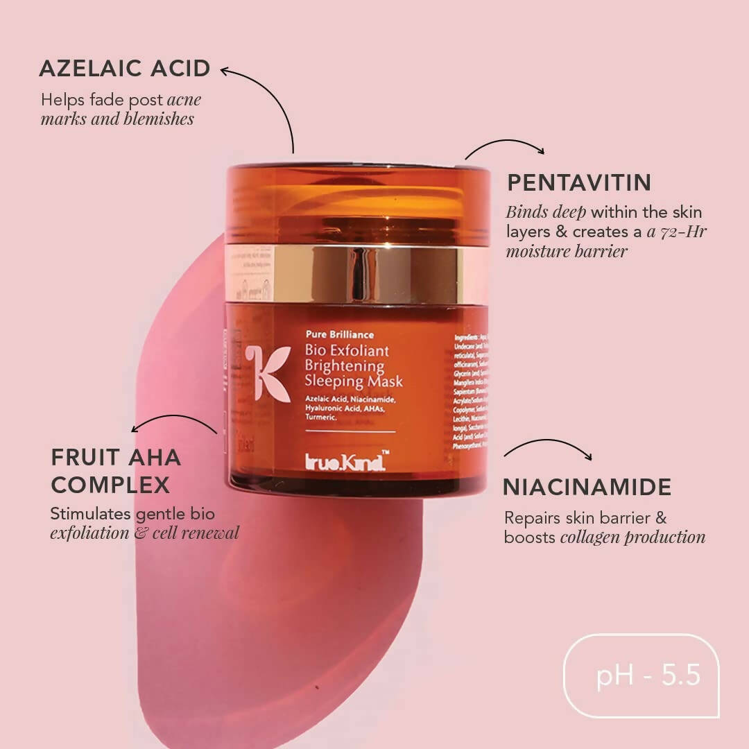 True Kind Bio Exfoliant Brightening Sleeping Mask