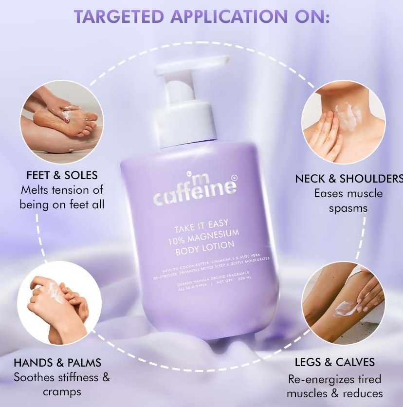 mCaffeine Take It Easy 10% Magnesium Body Lotion