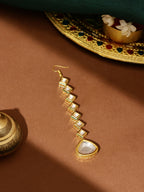 Ruby Raang Gold Heavy Kundan Maang Tikka - Distacart