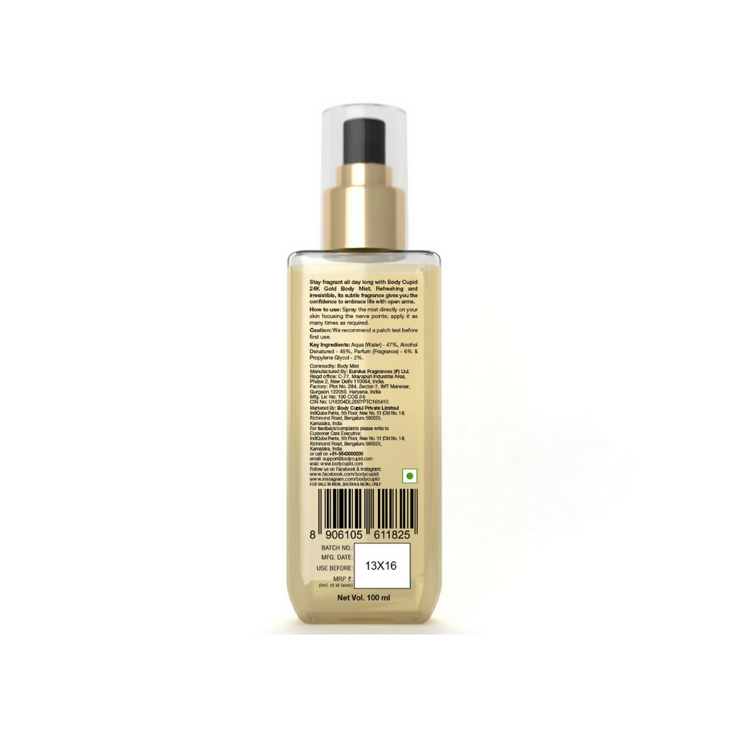Body Cupid 24k Gold Body Mist