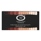 Fashion Colour Studio Finish HD Foundation Palette- 10 HD Cream Makeup Shades