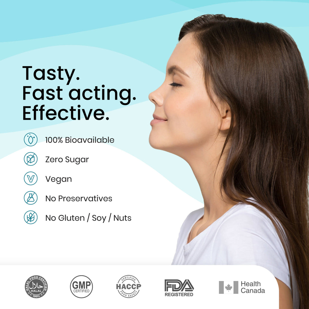 Wellbeing Nutrition Melts instant Throat Relief Oral Strips-Soothing Ginger Lemon Honey Flavor - Distacart