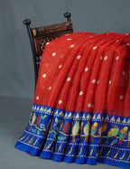 Dark Red Colored with Buttes Semi Silk Kota Saree By Gayathri Reddy Designer Studio