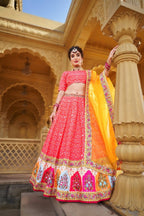 InfinitySaree Beautiful Printed Lengha Choli for Women Party Wear Ghagra Choli Wedding Lehenga - Distacart