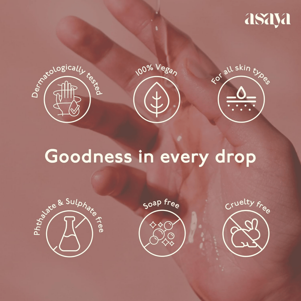 Asaya Deep Moisture Bath & Shower Oil Rejuvenates & Hydrates For All Skin Types