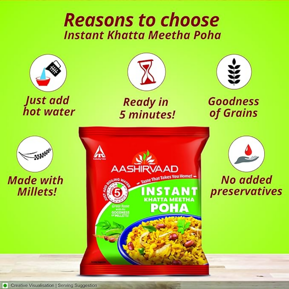 Aashirvaad Instant Khatta Meetha Poha - Distacart