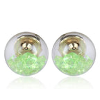 Trendoo Jewelry Gold Plated Stylish Fancy Party Wear Pink Studs