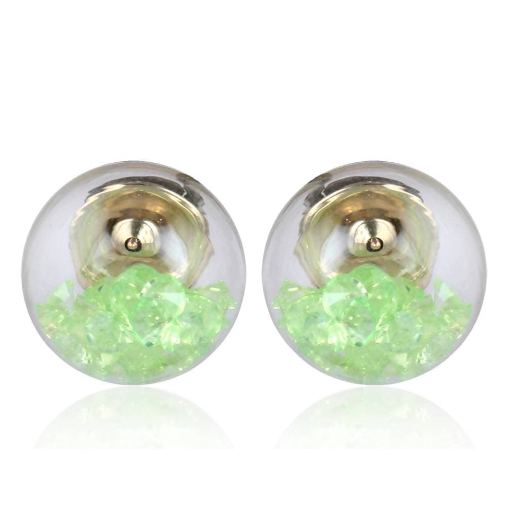 Trendoo Jewelry Gold Plated Stylish Fancy Party Wear Pink Studs