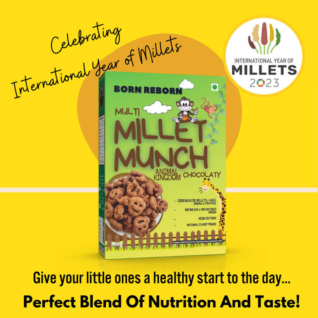 Born Reborn Chocolate Millet Munch - Animal Kingdom - Distacart