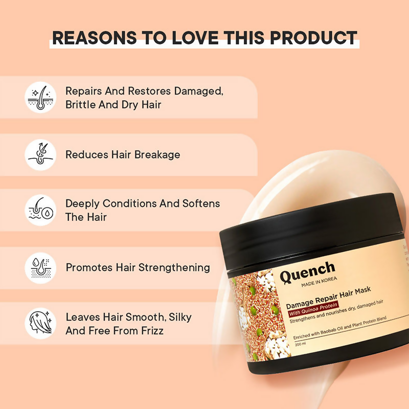 Quench Damage Repair Hair Mask With Quinoa Protein