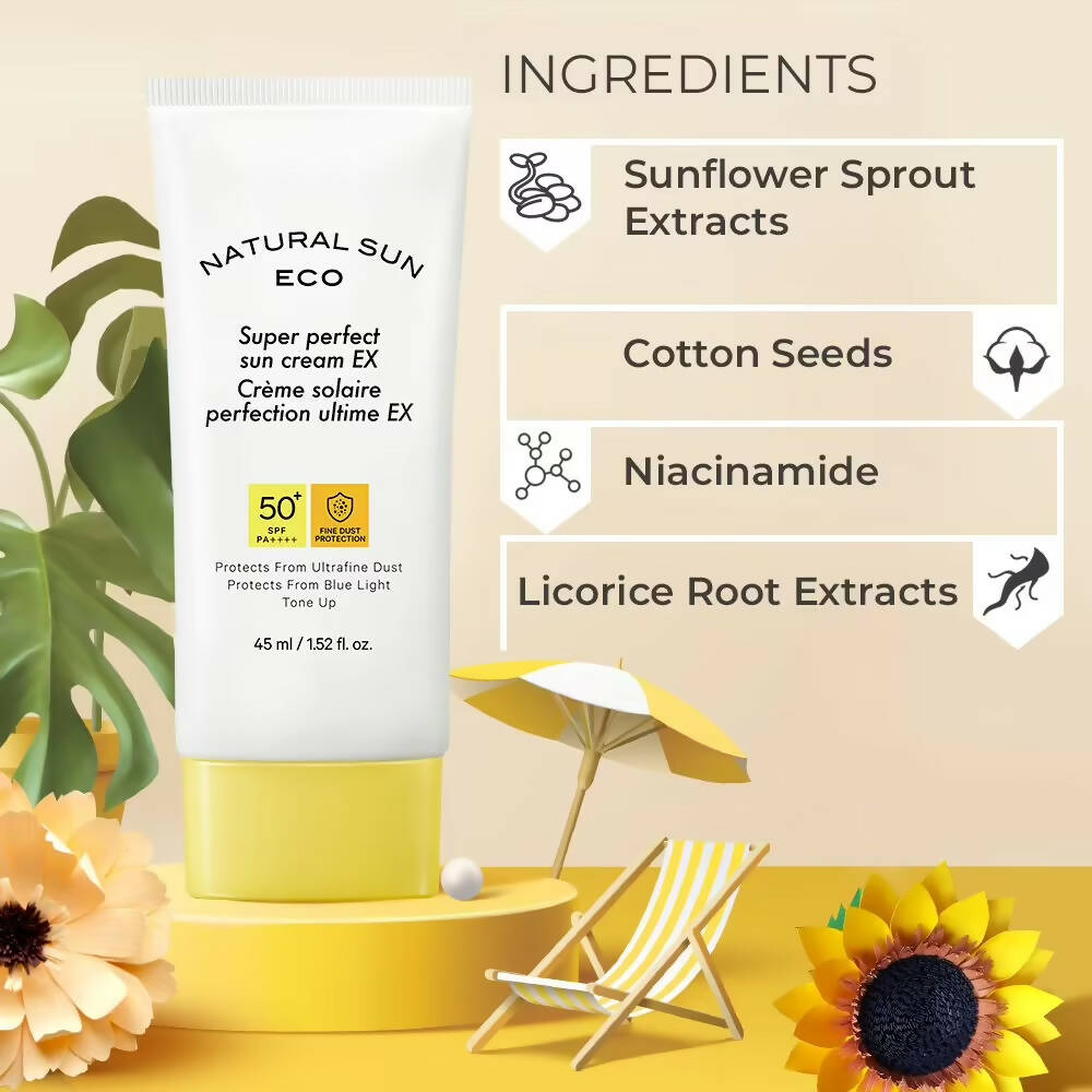The Face Shop Natural Sun Eco Super Perfect Sun Cream Ex-SPF 50 - Korean Skincare