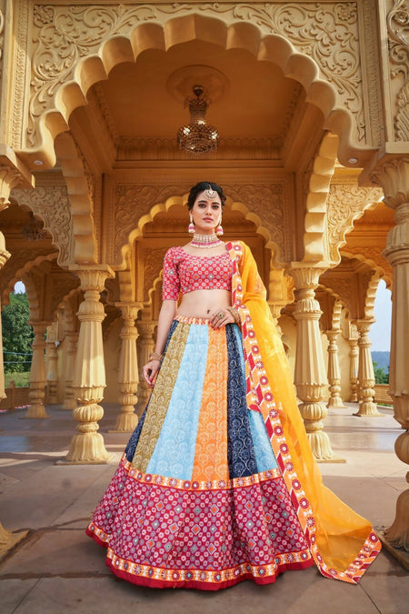 Multi Color Lehengas Choli for Women Modern Stylish Lengha Choli with Dupatta by Infinity Export