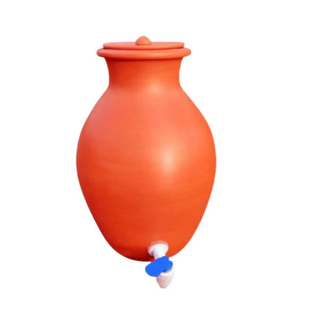 Tamas Handmade & Eco-Friendly Earthen Pot With Clay Lid & Tap
