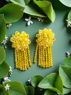 Inhanns Handmade Crystal Water Fall Earrings - Short - Lemon Yellow Small - Distacart